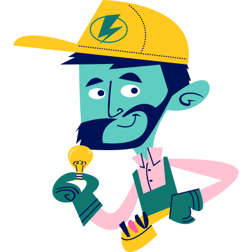 A man reparing electricity box.